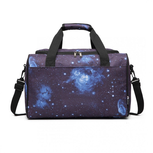 E2016S - KONO STRUCTURED TRAVEL DUFFLE BAG - GALAXY BLUE - The Baggage Shop