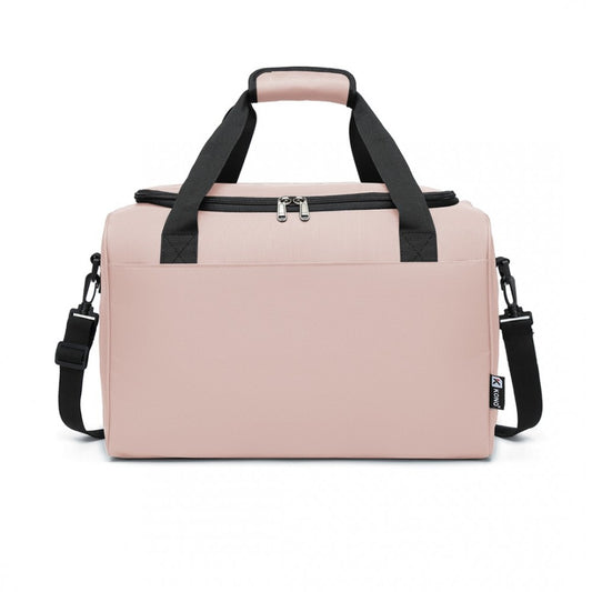 E2016S - KONO STRUCTURED TRAVEL DUFFLE BAG - PINK - The Baggage Shop