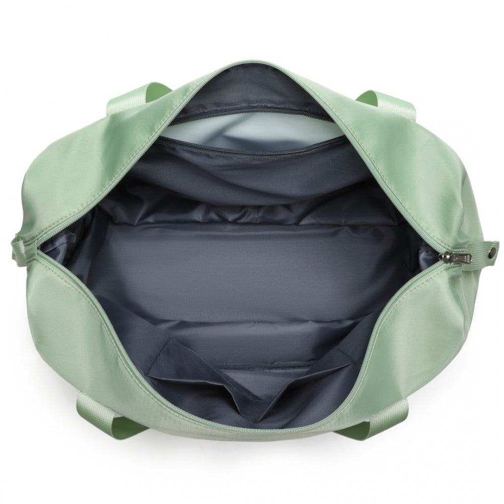 EA2212 - KONO TWO PIECES EXPANDABLE DURABLE WATERPROOF TRAVEL DUFFEL BAG SET - GREEN - The Baggage Shop