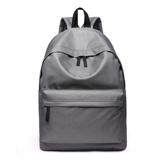 700D - MISS LULU CLASSIC LARGE CAPACITY UNISEX EVERYDAY BACKPACK - BLACK - The Baggage Shop