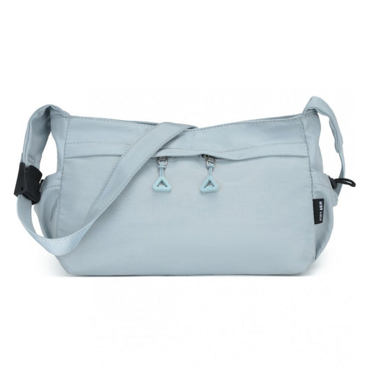 MSM2424 - MISS LULU ULTRA-LIGHT WATER-RESISTANT URBAN CASUAL COMMUTER CROSSBODY BAG - BLUE - The Baggage Shop