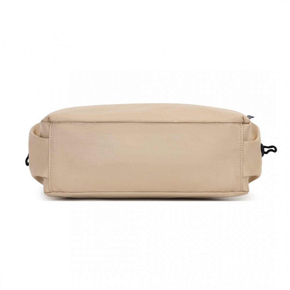 MSM2424 - MISS LULU ULTRA-LIGHT WATER-RESISTANT URBAN CASUAL COMMUTER CROSSBODY BAG - KHAKI - The Baggage Shop