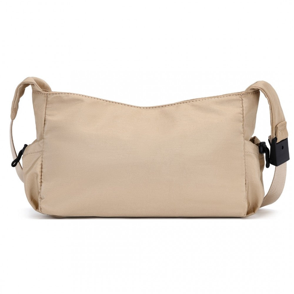 MSM2424 - MISS LULU ULTRA-LIGHT WATER-RESISTANT URBAN CASUAL COMMUTER CROSSBODY BAG - KHAKI - The Baggage Shop