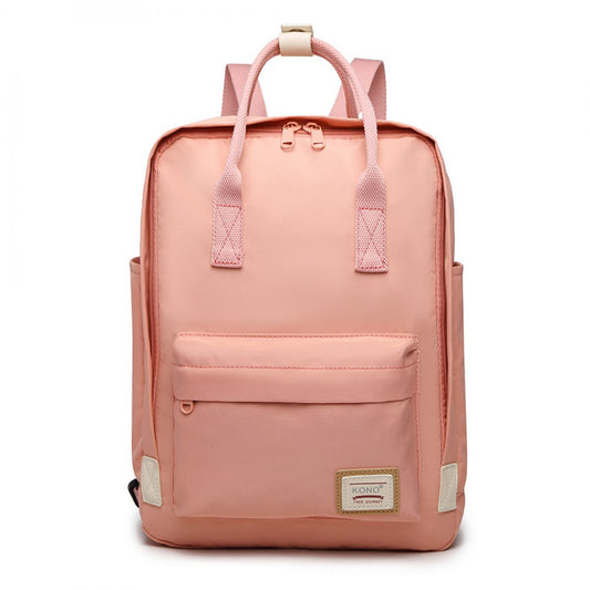 EB2017 - KONO LARGE POLYESTER LAPTOP BACKPACK - PINK - The Baggage Shop