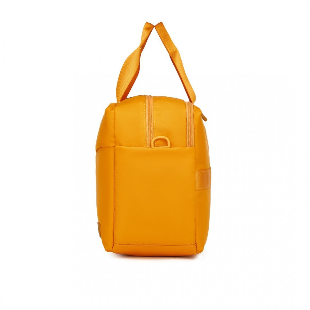 TVK2444 - KONO WATER-RESISTANT TRAVEL BAG WITH LAPTOP SLEEVE MULTI-FUNCTIONAL TOTE FOR BUSINESS AND WEEKEND LARGE CAPACITY FOR MEN AND WOMEN - YELLOW - The Baggage Shop